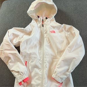 The North Face Women's Puffer Jacket - White and Pink
